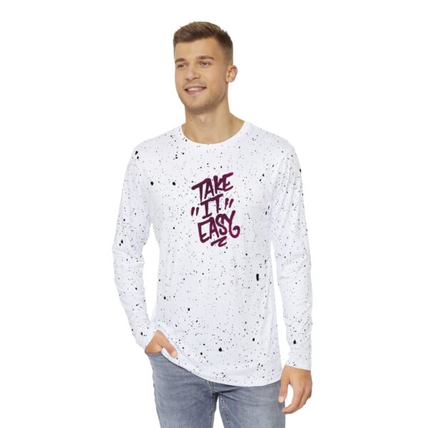 Take It Easy Cookies n Cream Men's Long Sleeve Shirt - Image 3