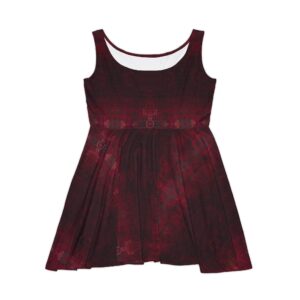 Red Wood Skater Dress