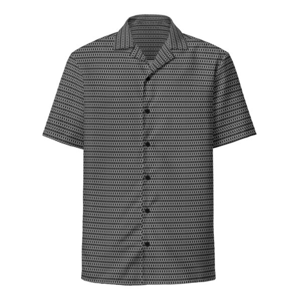 Men's Black Link Short Sleeve Button Up Shirt
